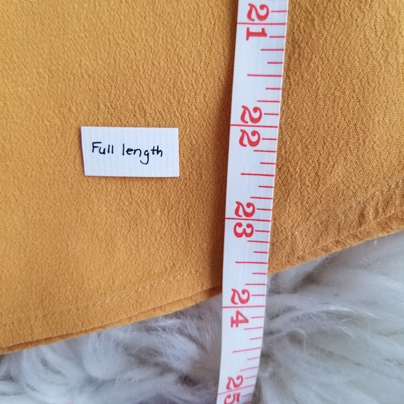 Forever21 | Yellow shortsleeve rayon blouse (S/P) - Picture 9 of 10